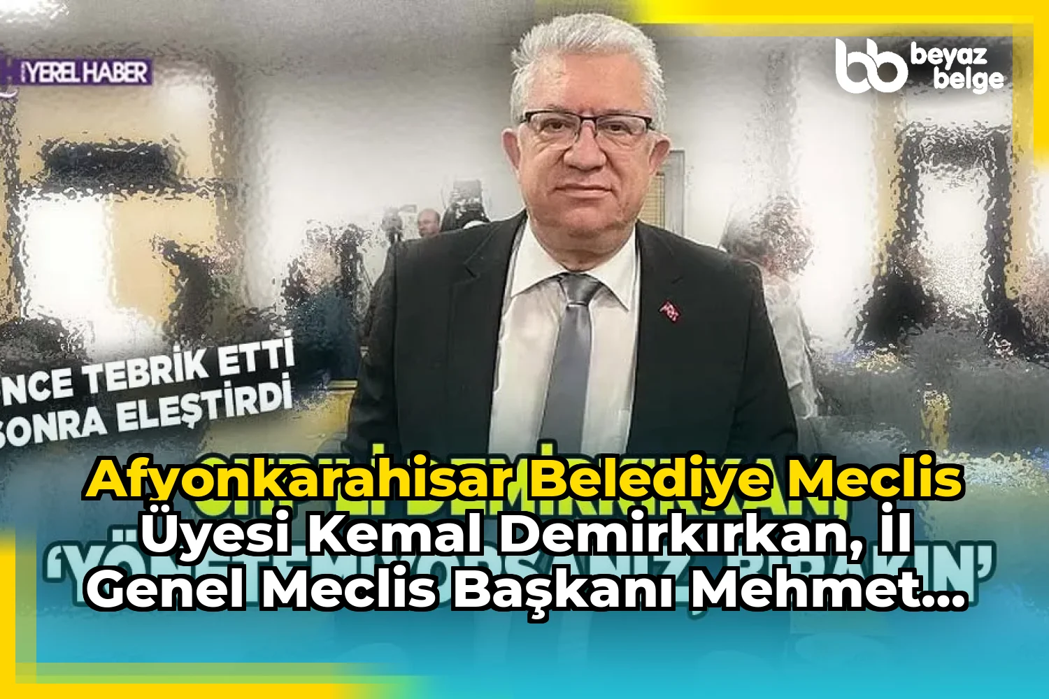 Afyonkarahisar Belediye Meclis Üyesi Kemal Demirkırkan, İl Genel Meclis Başkanı Mehmet Siper Hakkında Açıklamalarda Bulundu