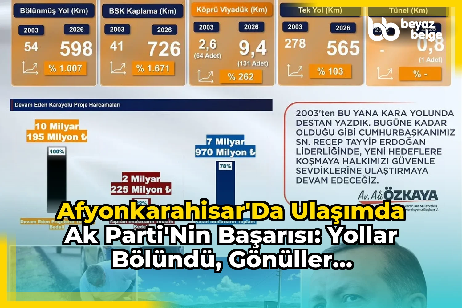 Afyonkarahisar'da Ulaşımda AK Parti'nin Başarısı: Yollar Bölündü, Gönüller Kavuşturuldu