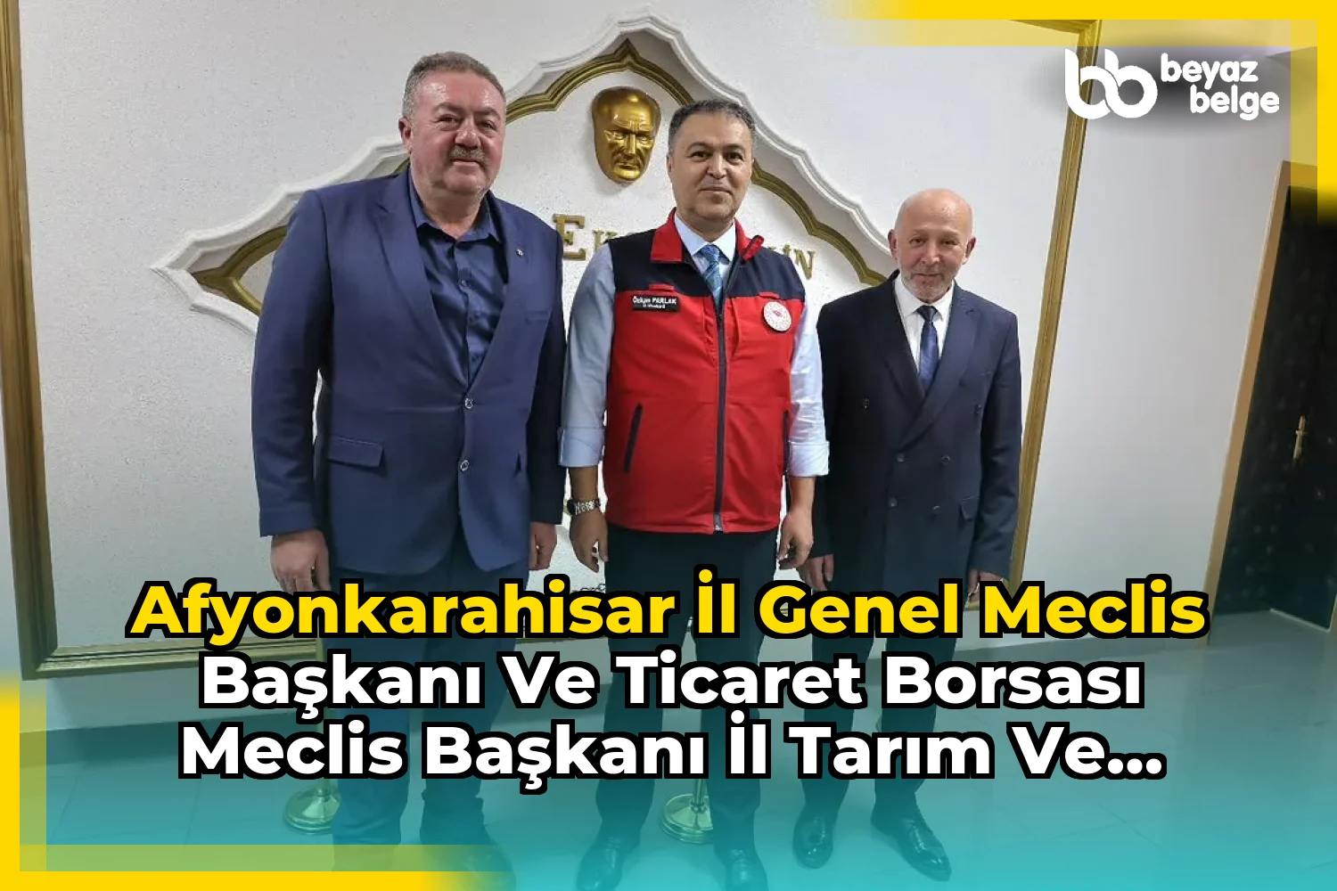 Afyonkarahisar İl Genel Meclis Başkanı ve Ticaret Borsası Meclis Başkanı İl Tarım Ve Orman Müdürlüğü'nü Ziyaret Etti