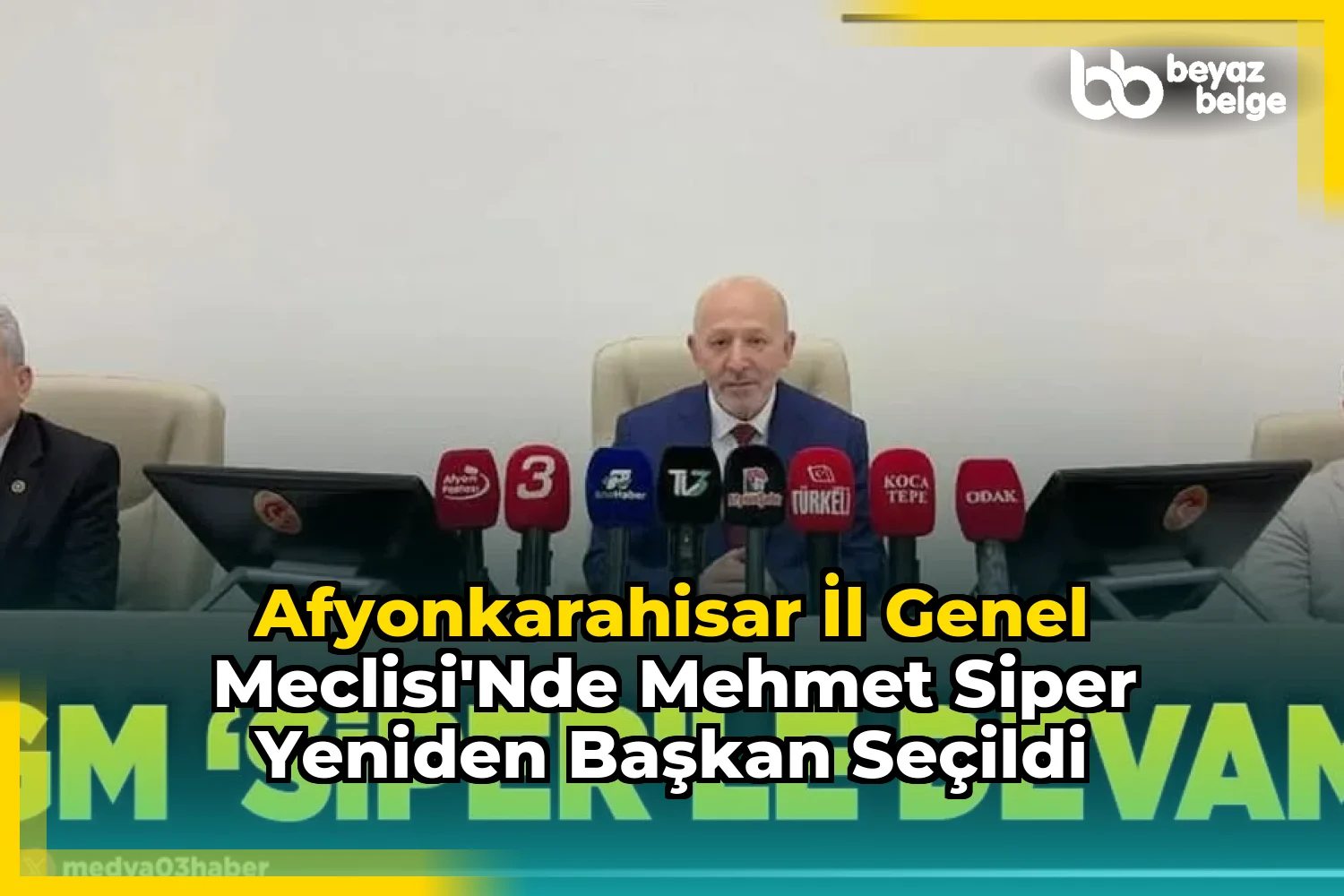Afyonkarahisar İl Genel Meclisi'nde Mehmet Siper Yeniden Başkan Seçildi