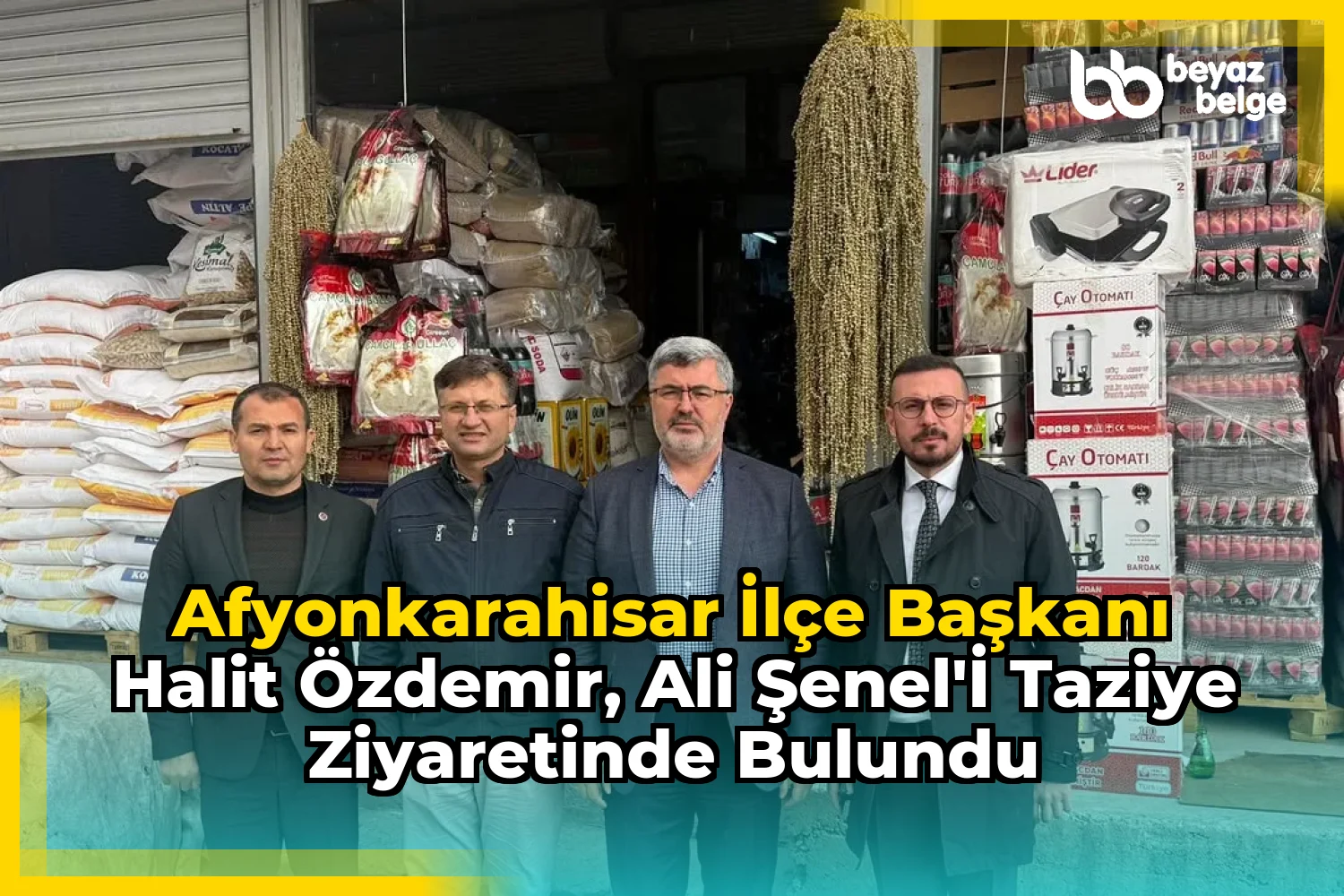 Afyonkarahisar İlçe Başkanı Halit Özdemir, Ali Şenel'i Taziye Ziyaretinde Bulundu