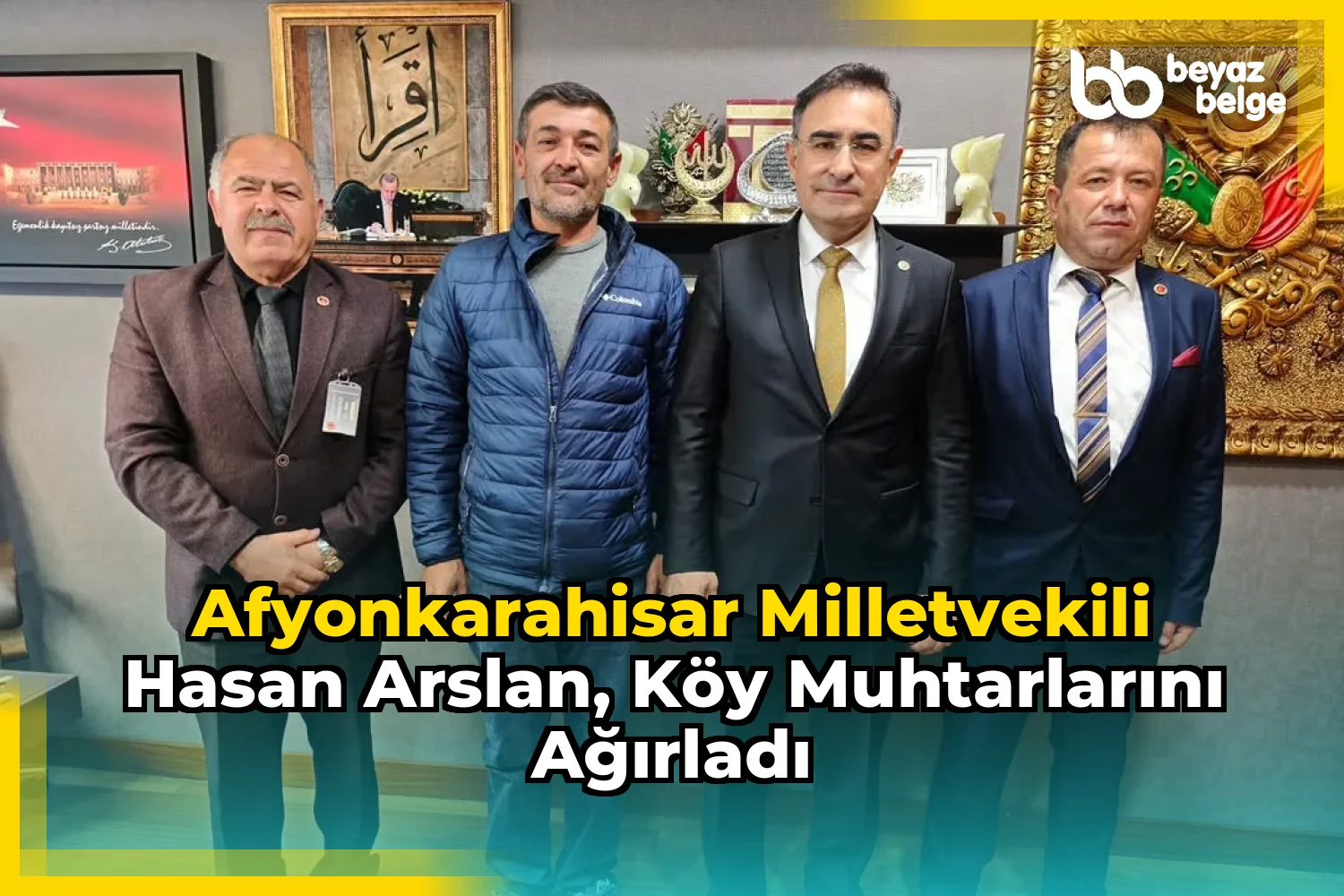 Afyonkarahisar Milletvekili Hasan Arslan, Köy Muhtarlarını Ağırladı