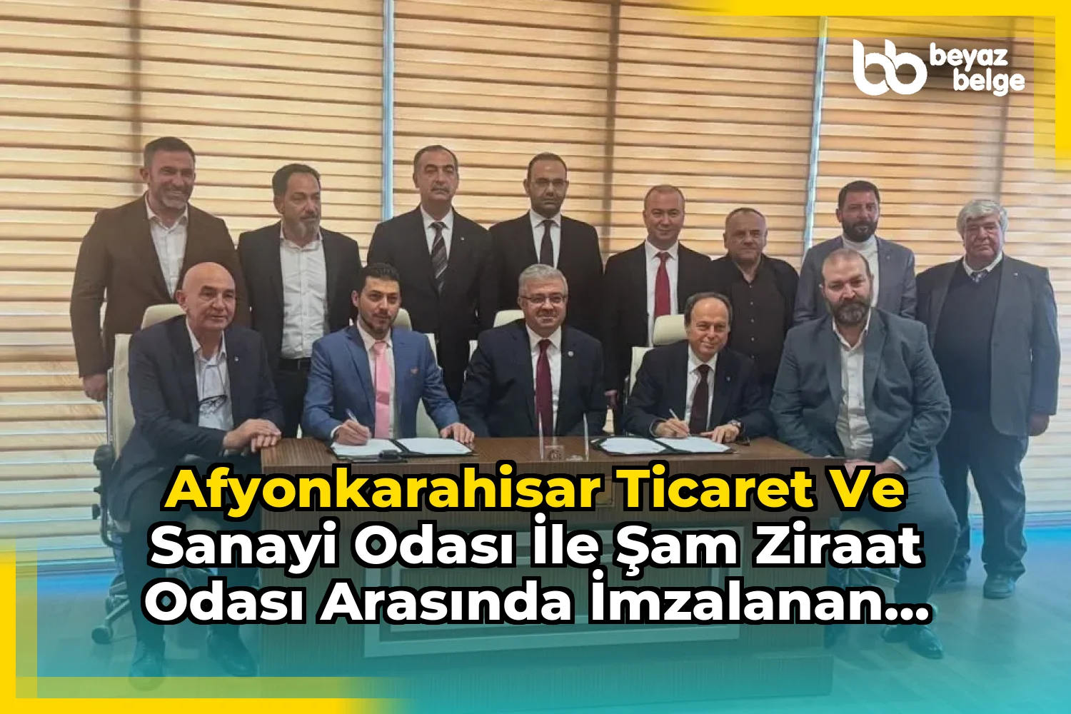 Afyonkarahisar Ticaret ve Sanayi Odası ile Şam Ziraat Odası Arasında İmzalanan Protokol Törenine Katılan Afyonkarahisar Milletvekilinden Önemli Açıklama