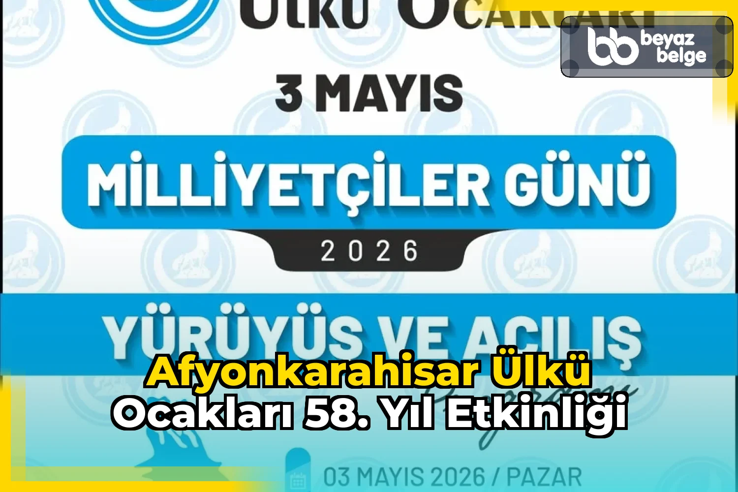Afyonkarahisar Ülkü Ocakları 58. Yıl Etkinliği