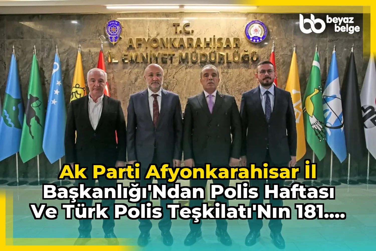 AK Parti Afyonkarahisar İl Başkanlığı'ndan Polis Haftası ve Türk Polis Teşkilatı'nın 181. Kuruluş Yıl Dönümü Ziyareti
