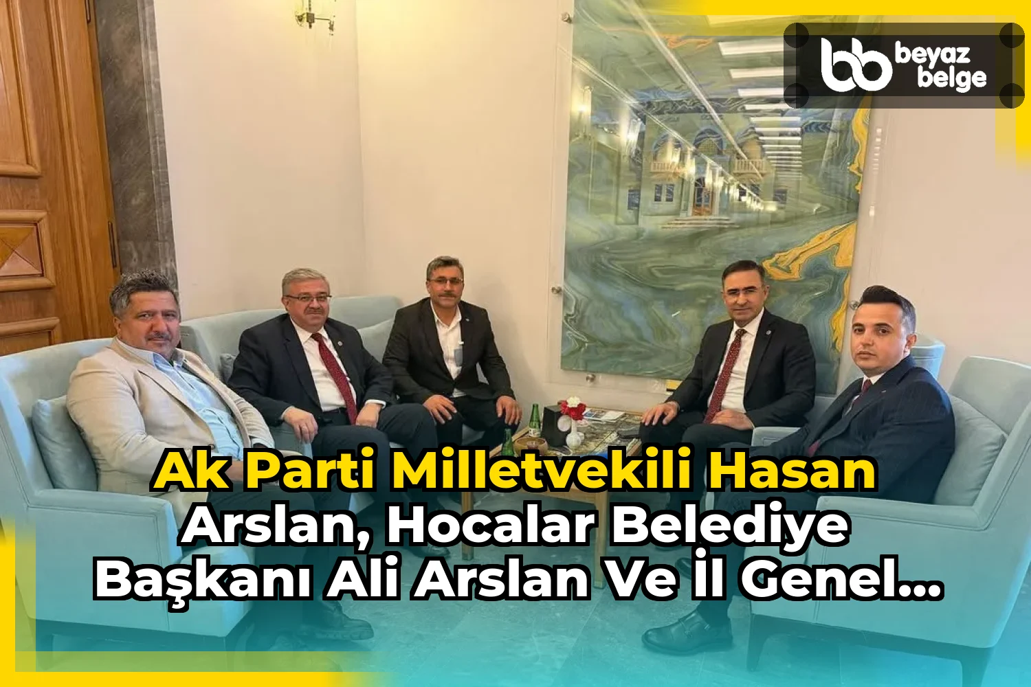 Ak Parti Milletvekili Hasan Arslan, Hocalar Belediye Başkanı Ali Arslan ve İl Genel Meclis Üyesi İsmail Özkuleli'yi TBMM'de Misafir Etti