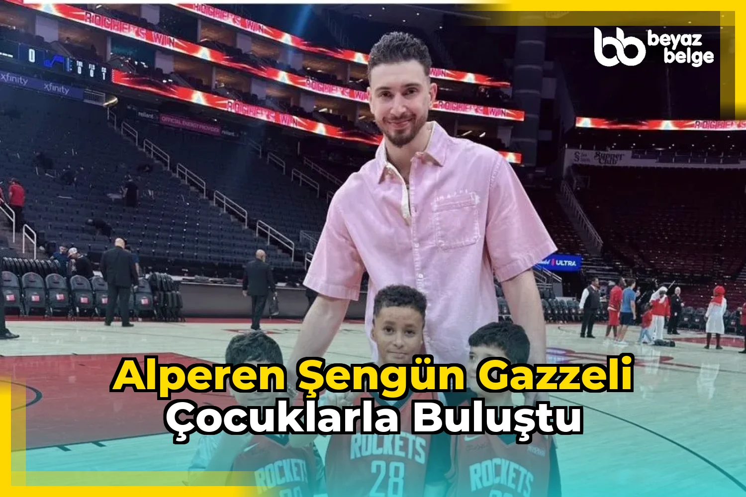 Alperen Şengün Gazzeli Çocuklarla Buluştu
