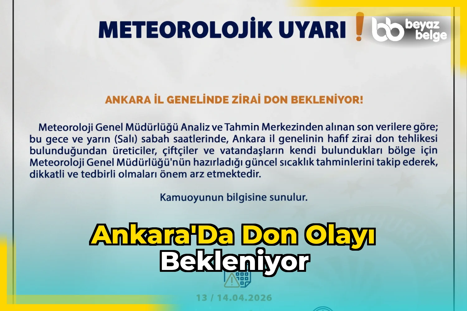 Ankara'da Don Olayı Bekleniyor