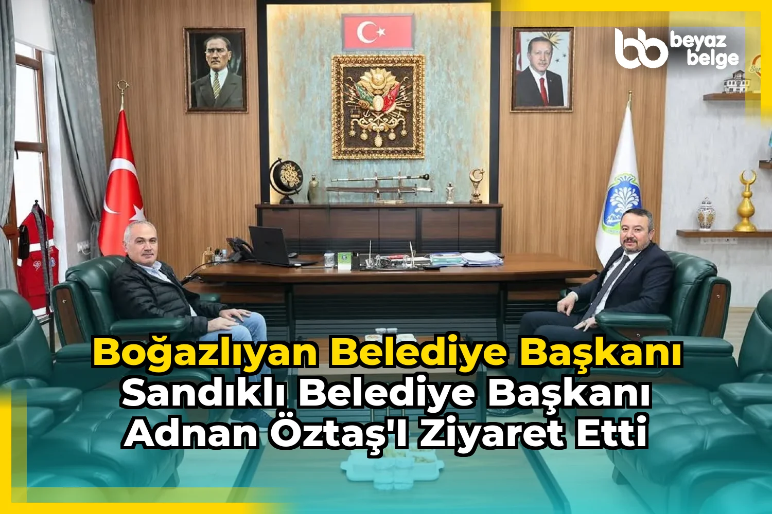 Boğazlıyan Belediye Başkanı Sandıklı Belediye Başkanı Adnan Öztaş'ı Ziyaret Etti