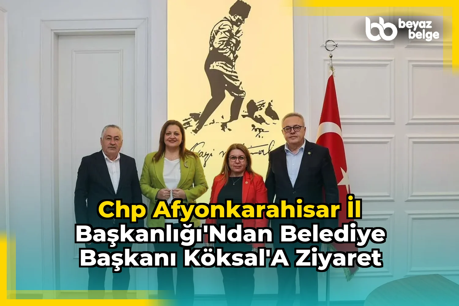 CHP Afyonkarahisar İl Başkanlığı'ndan Belediye Başkanı Köksal'a Ziyaret