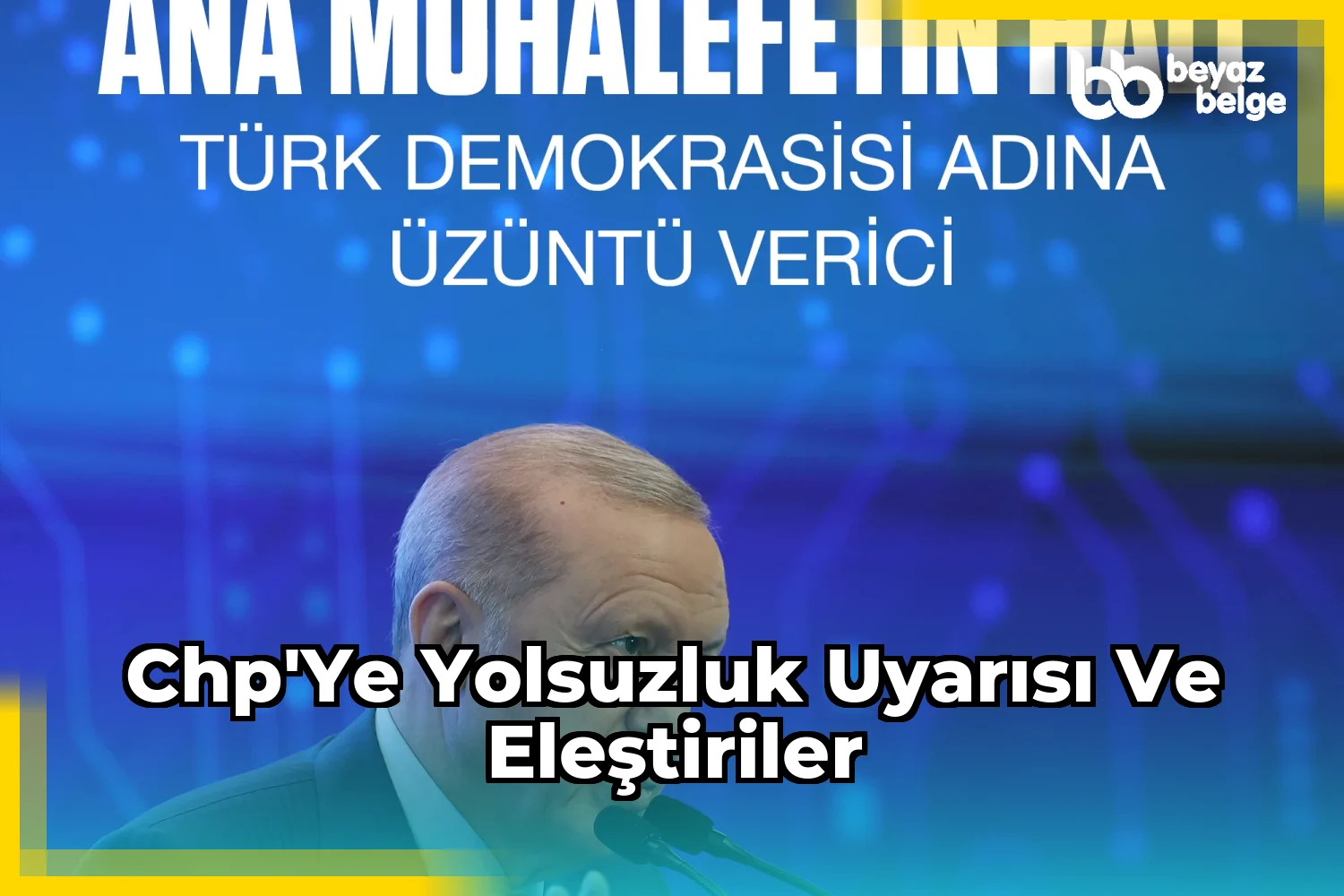 CHP'ye yolsuzluk uyarısı ve eleştiriler