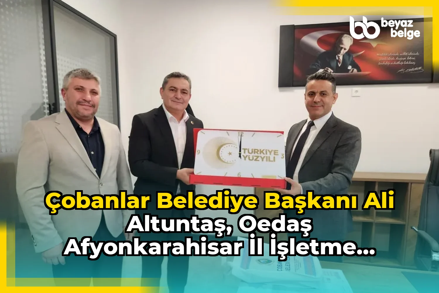 Çobanlar Belediye Başkanı Ali Altuntaş, OEDAŞ Afyonkarahisar İl İşletme Müdürü Fahri Yapıcıoğlu'nu Ziyaret Etti