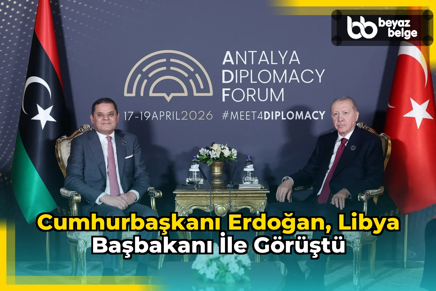 Cumhurbaşkanı Erdoğan, Libya Başbakanı ile görüştü