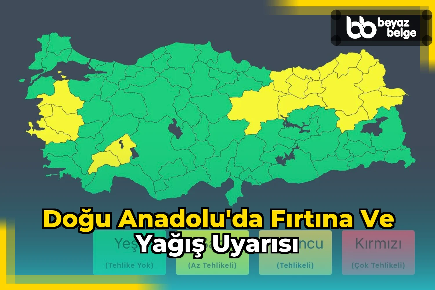 Doğu Anadolu'da fırtına ve yağış uyarısı