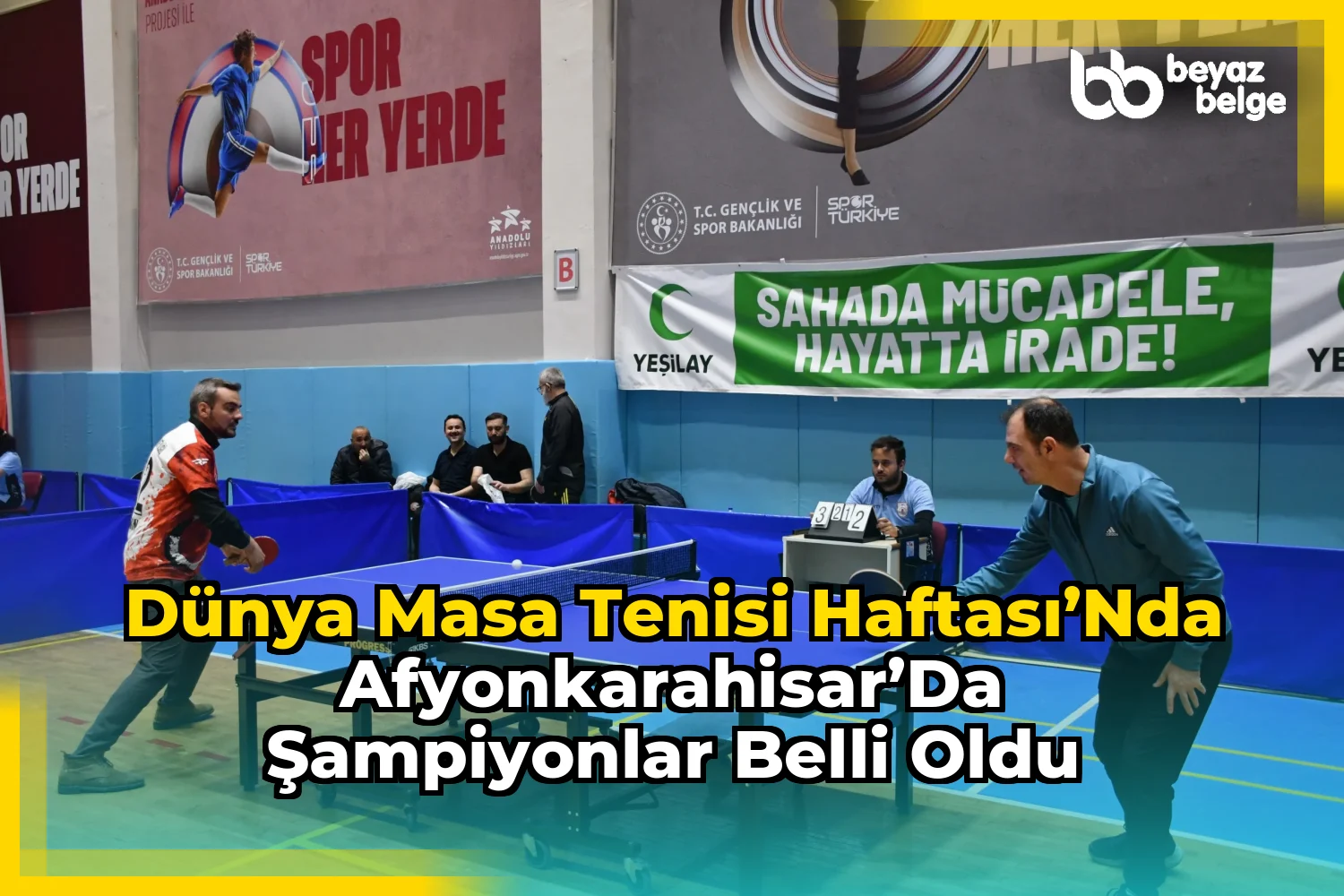 Dünya Masa Tenisi Haftası’nda Afyonkarahisar’da Şampiyonlar Belli Oldu