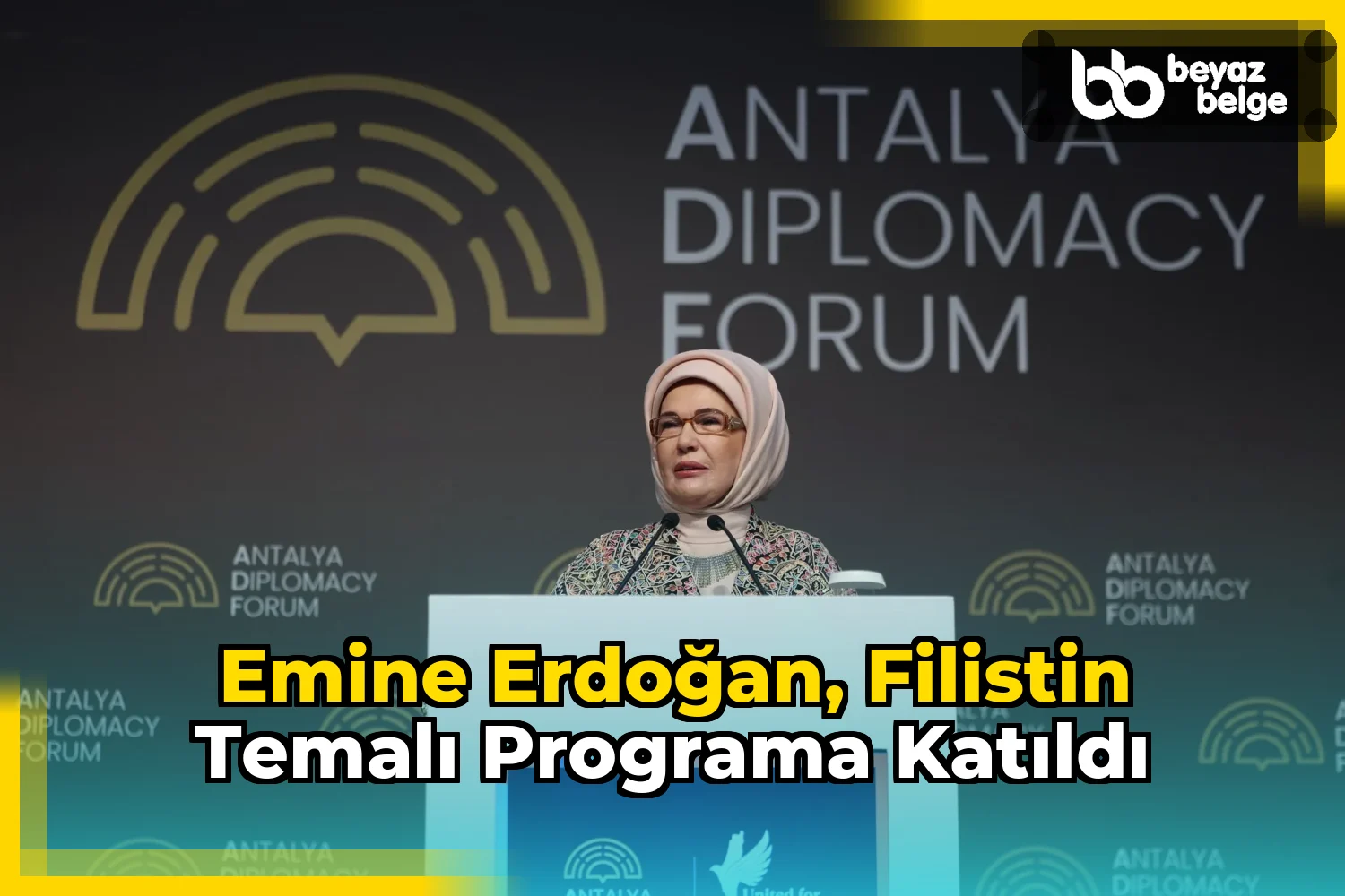 Emine Erdoğan, Filistin temalı programa katıldı