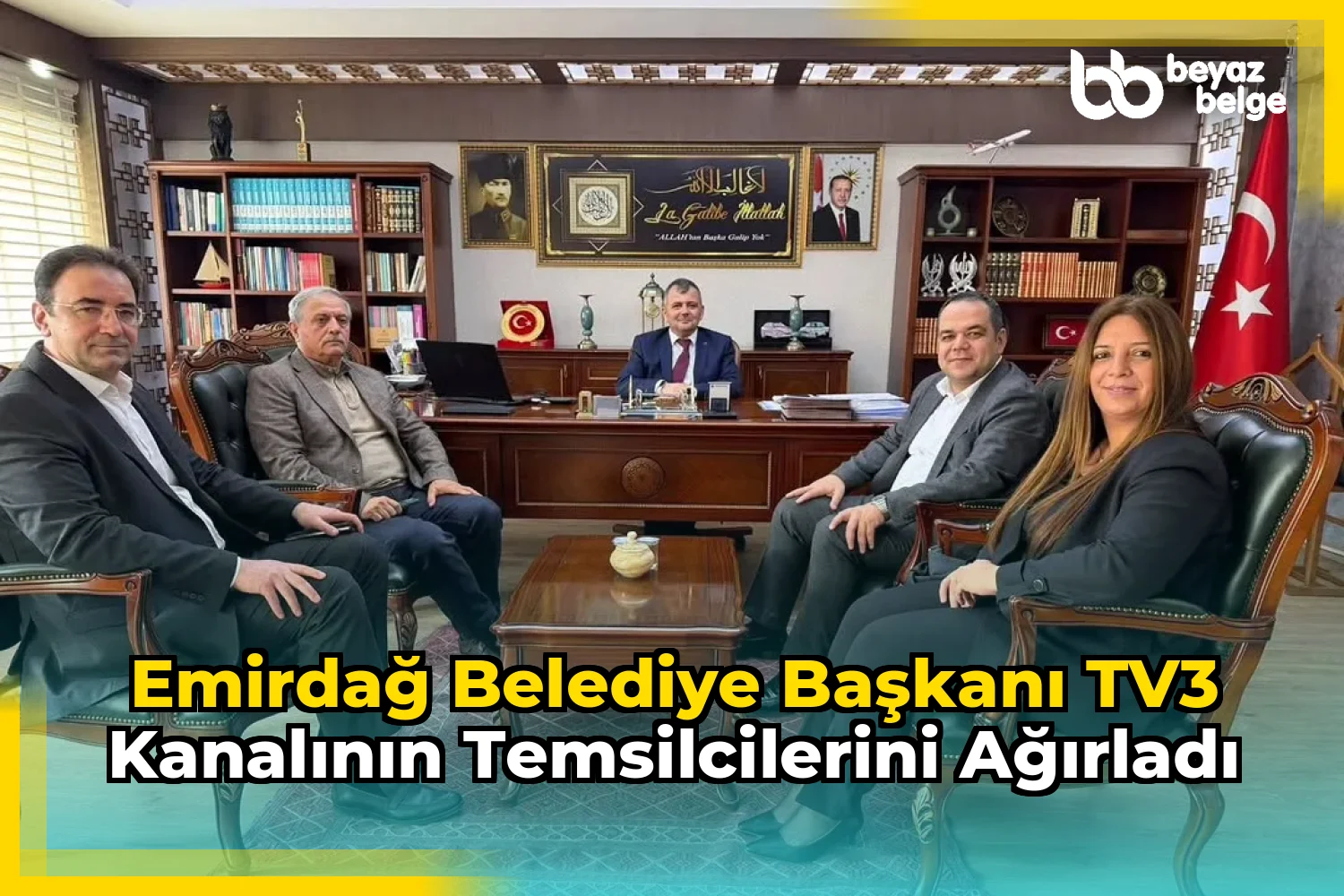 Emirdağ Belediye Başkanı TV3 Kanalının Temsilcilerini Ağırladı
