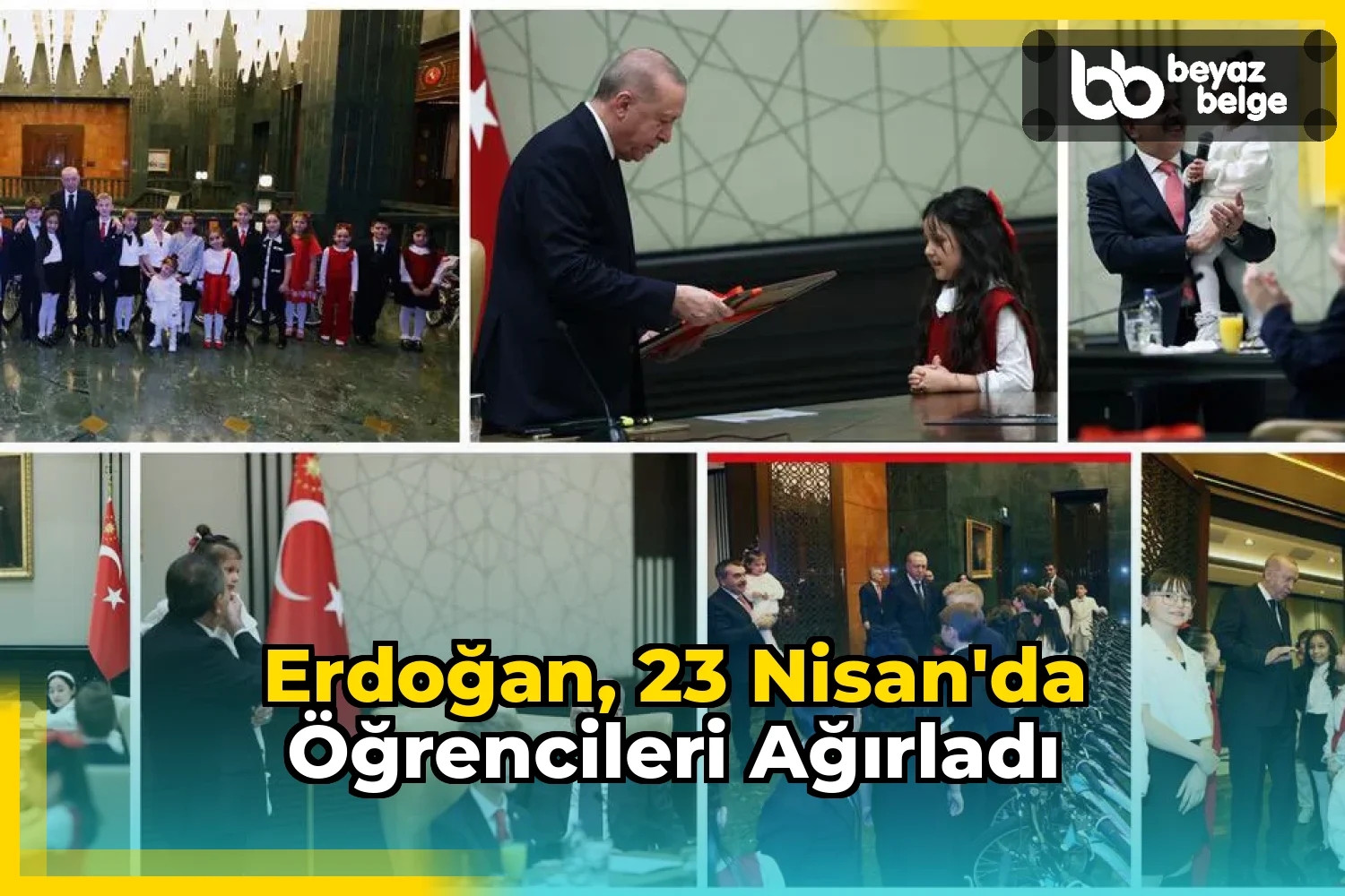 Erdoğan, 23 Nisan'da Öğrencileri Ağırladı