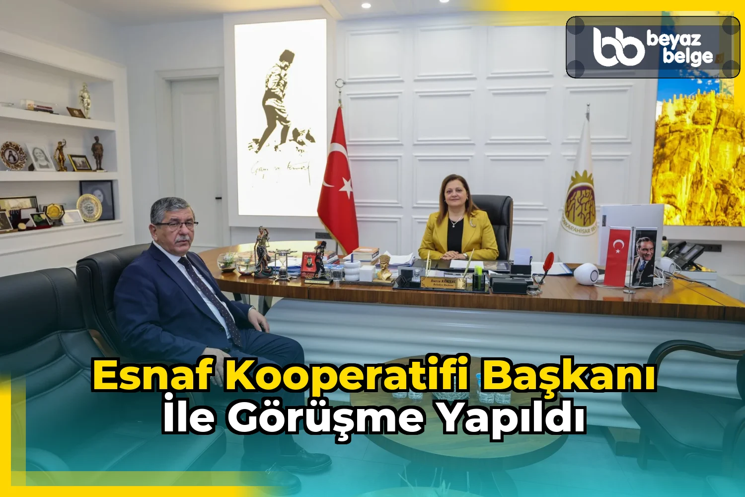 Esnaf Kooperatifi Başkanı ile görüşme yapıldı