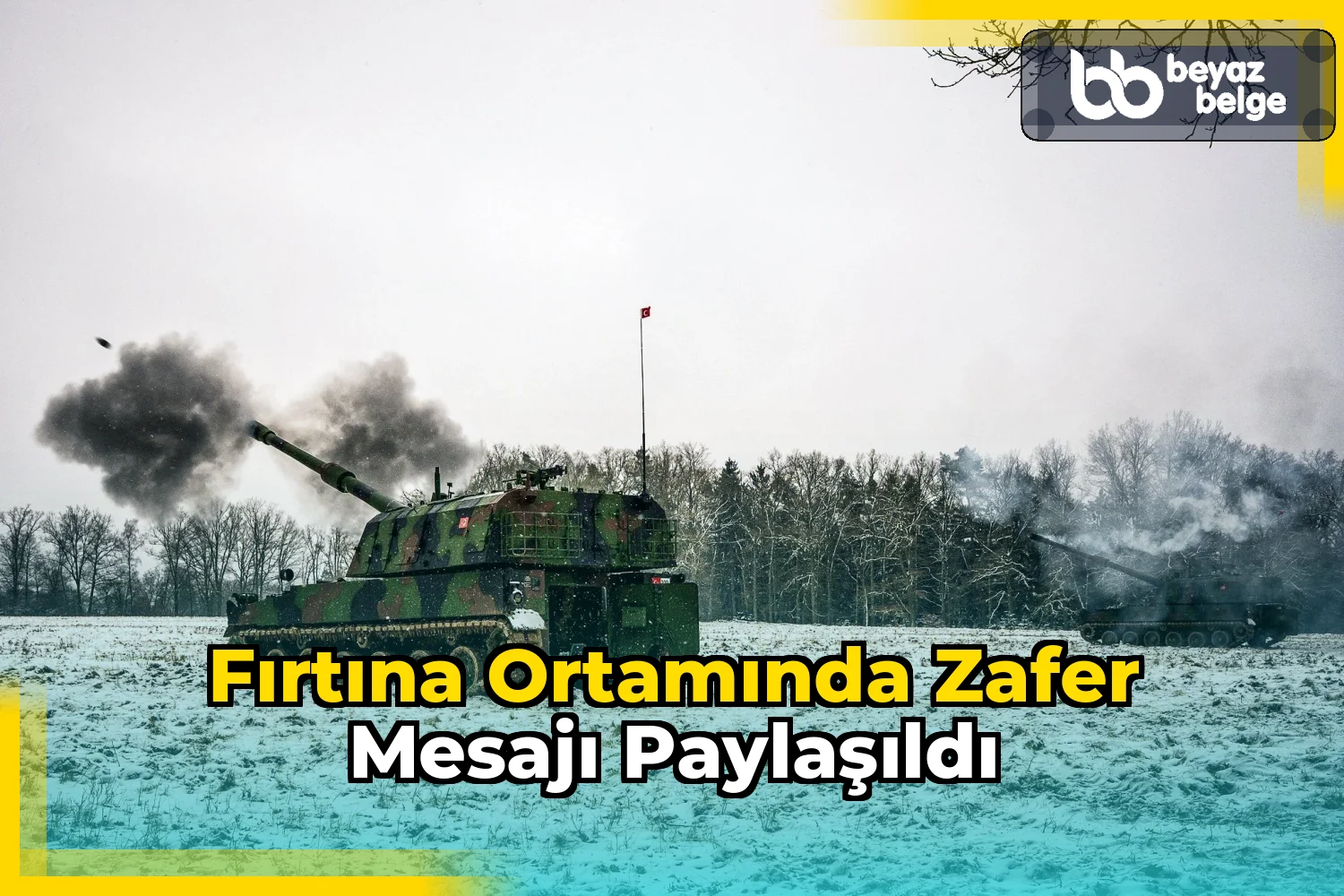 Fırtına Ortamında Zafer Mesajı Paylaşıldı