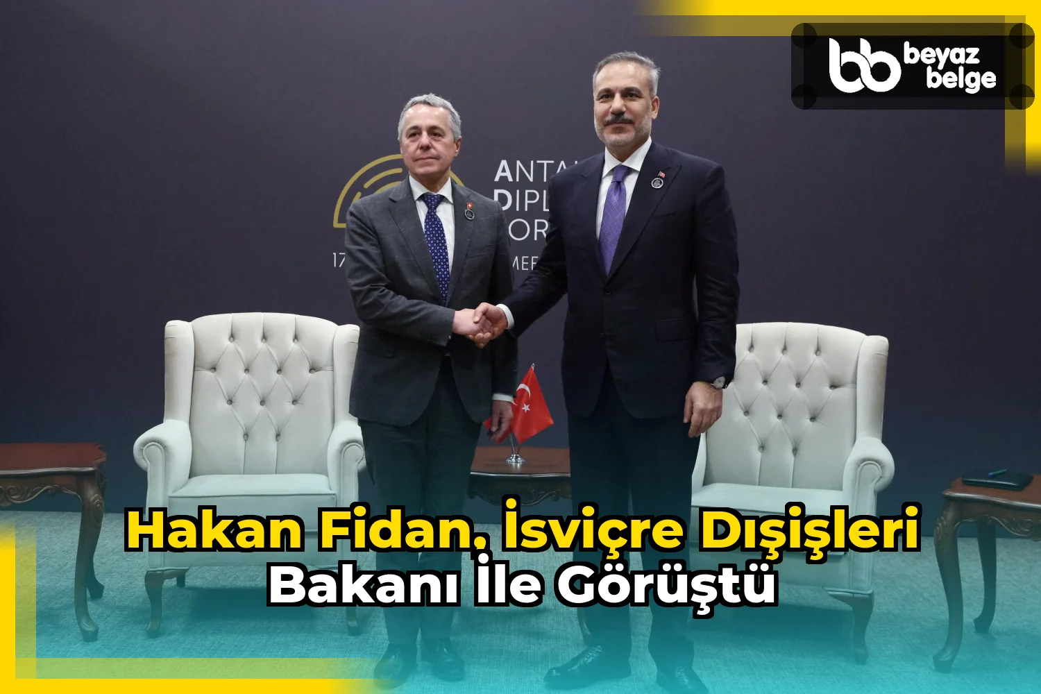 Hakan Fidan, İsviçre Dışişleri Bakanı ile görüştü