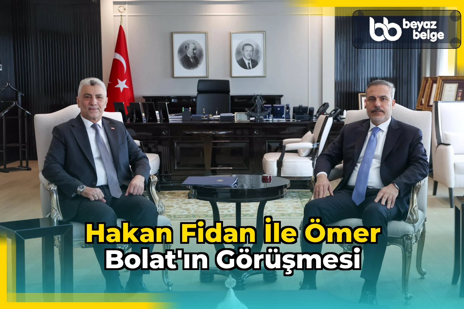 Hakan Fidan ile Ömer Bolat'ın görüşmesi