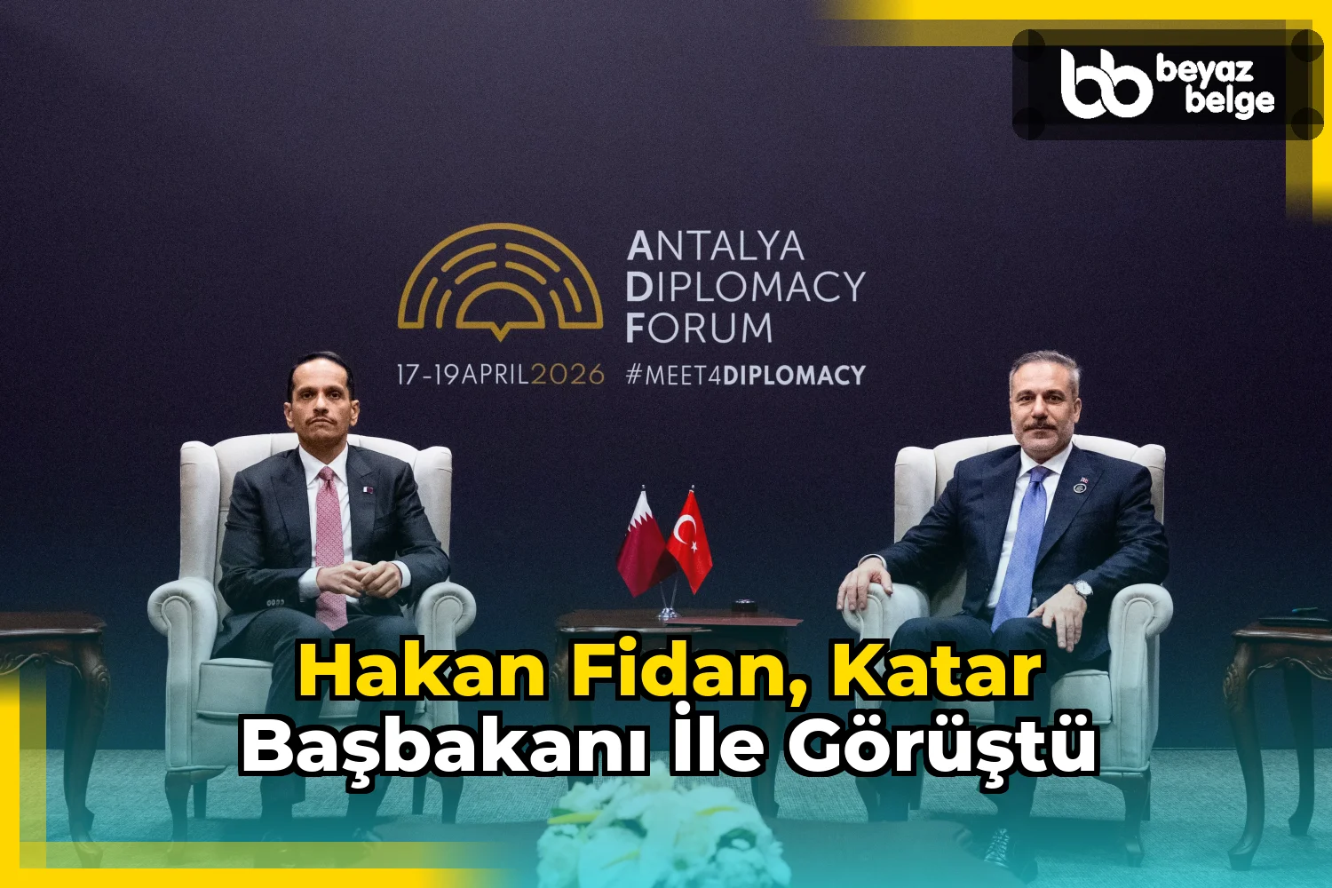 Hakan Fidan, Katar Başbakanı ile görüştü