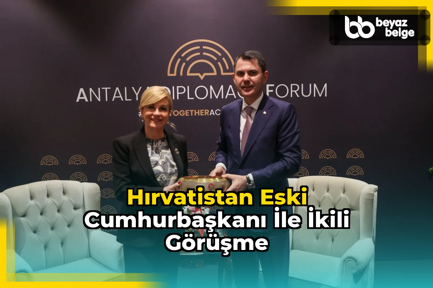 Hırvatistan Eski Cumhurbaşkanı ile İkili Görüşme