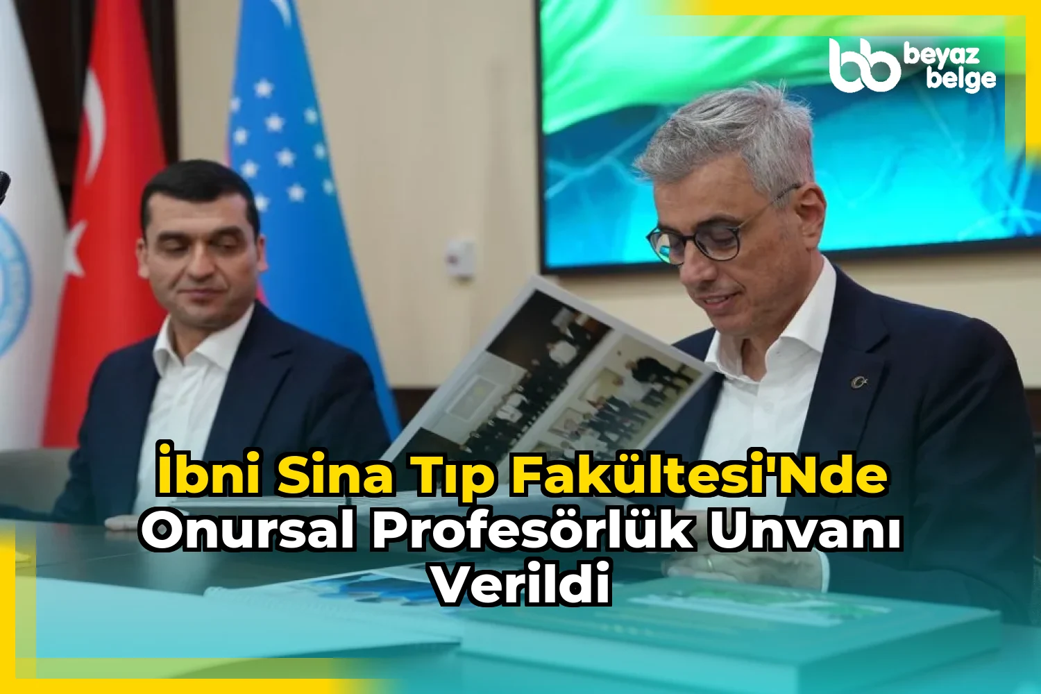 İbni Sina Tıp Fakültesi'nde onursal profesörlük unvanı verildi