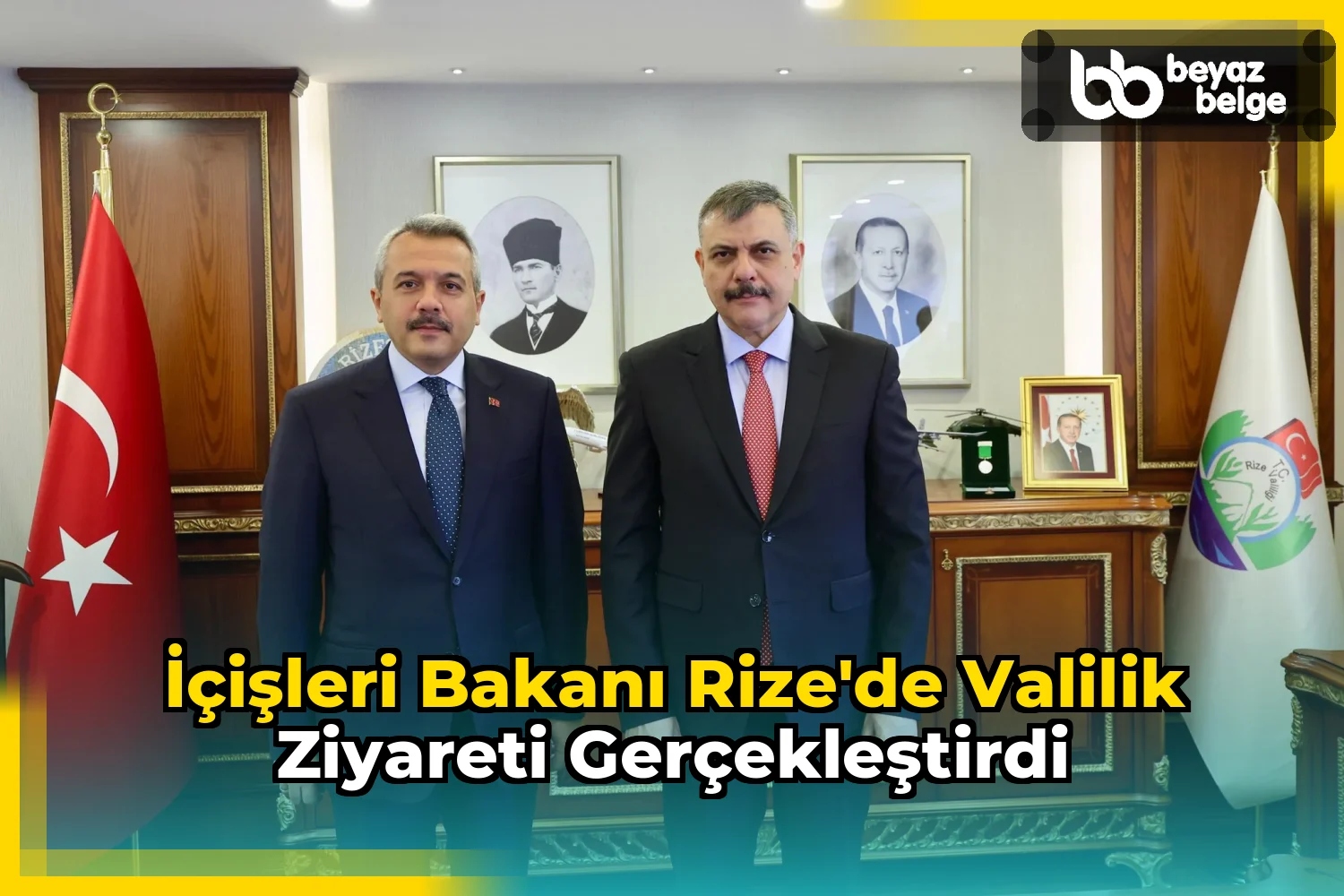İçişleri Bakanı Rize'de Valilik Ziyareti Gerçekleştirdi