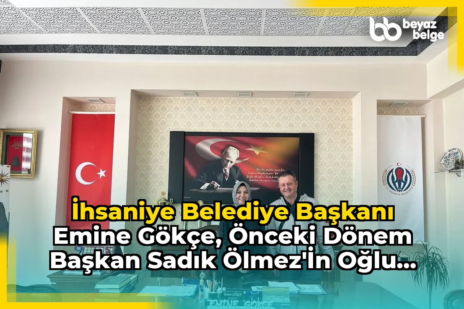 İhsaniye Belediye Başkanı Emine Gökçe, Önceki Dönem Başkan Sadık Ölmez'in Oğlu Hasan Ölmez'i Ziyaret Etti