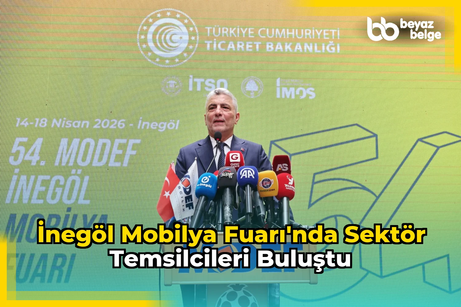 İnegöl Mobilya Fuarı'nda Sektör Temsilcileri Buluştu