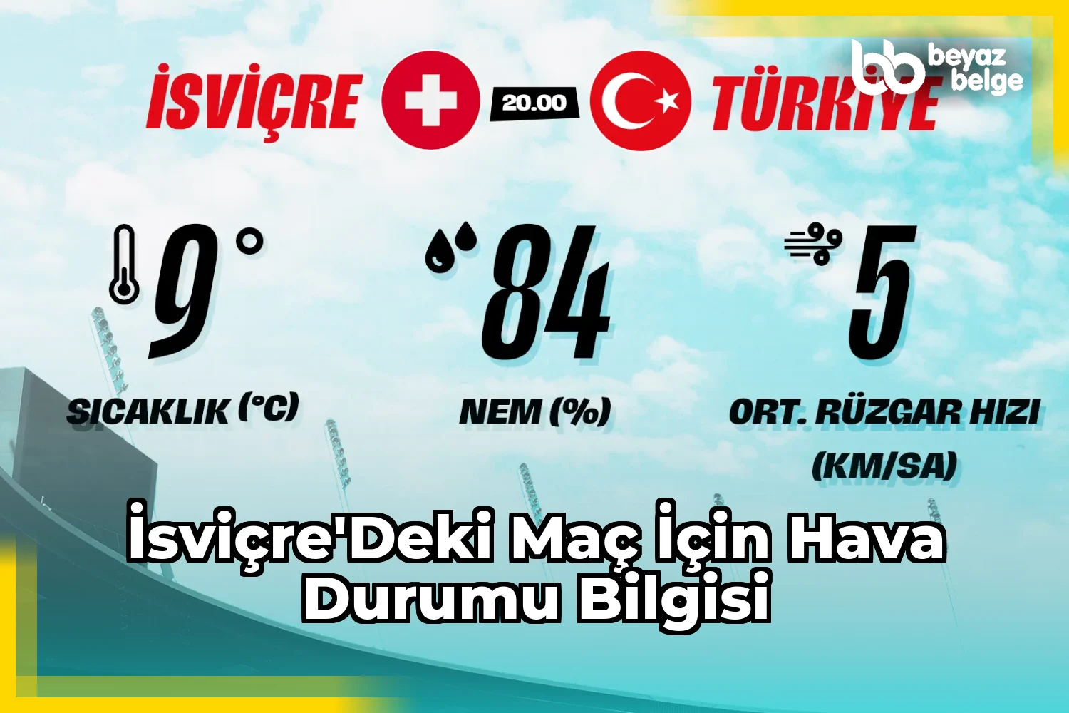 İsviçre'deki Maç İçin Hava Durumu Bilgisi