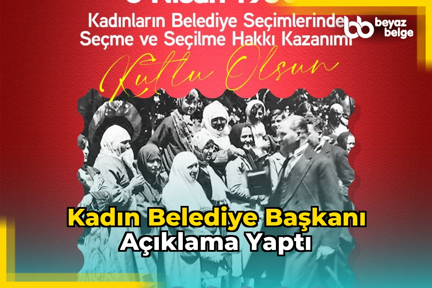 Kadın Belediye Başkanı Açıklama Yaptı
