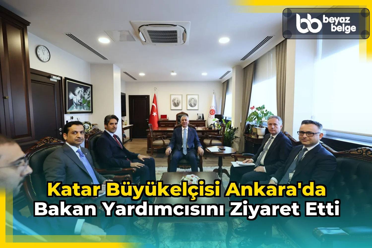 Katar Büyükelçisi Ankara'da Bakan Yardımcısını Ziyaret Etti