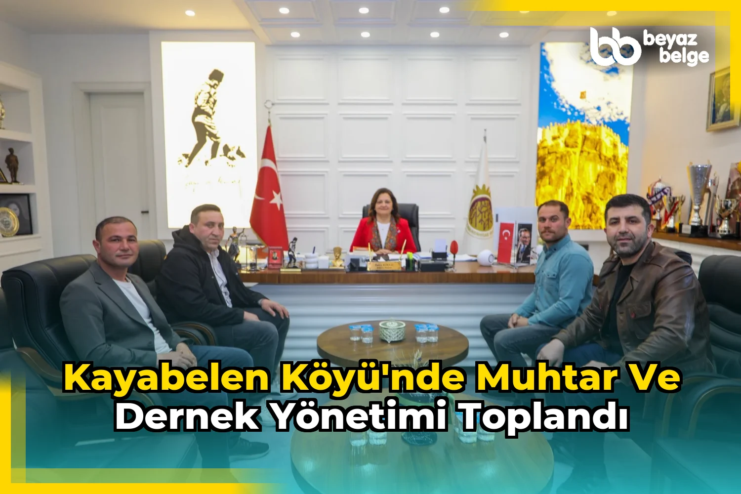 Kayabelen Köyü'nde Muhtar ve Dernek Yönetimi Toplandı