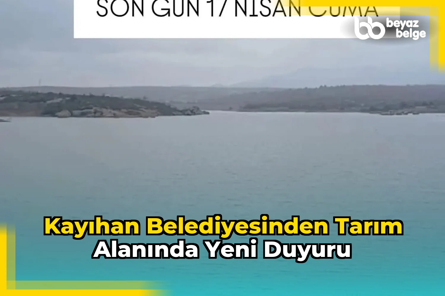 Kayıhan Belediyesinden Tarım Alanında Yeni Duyuru