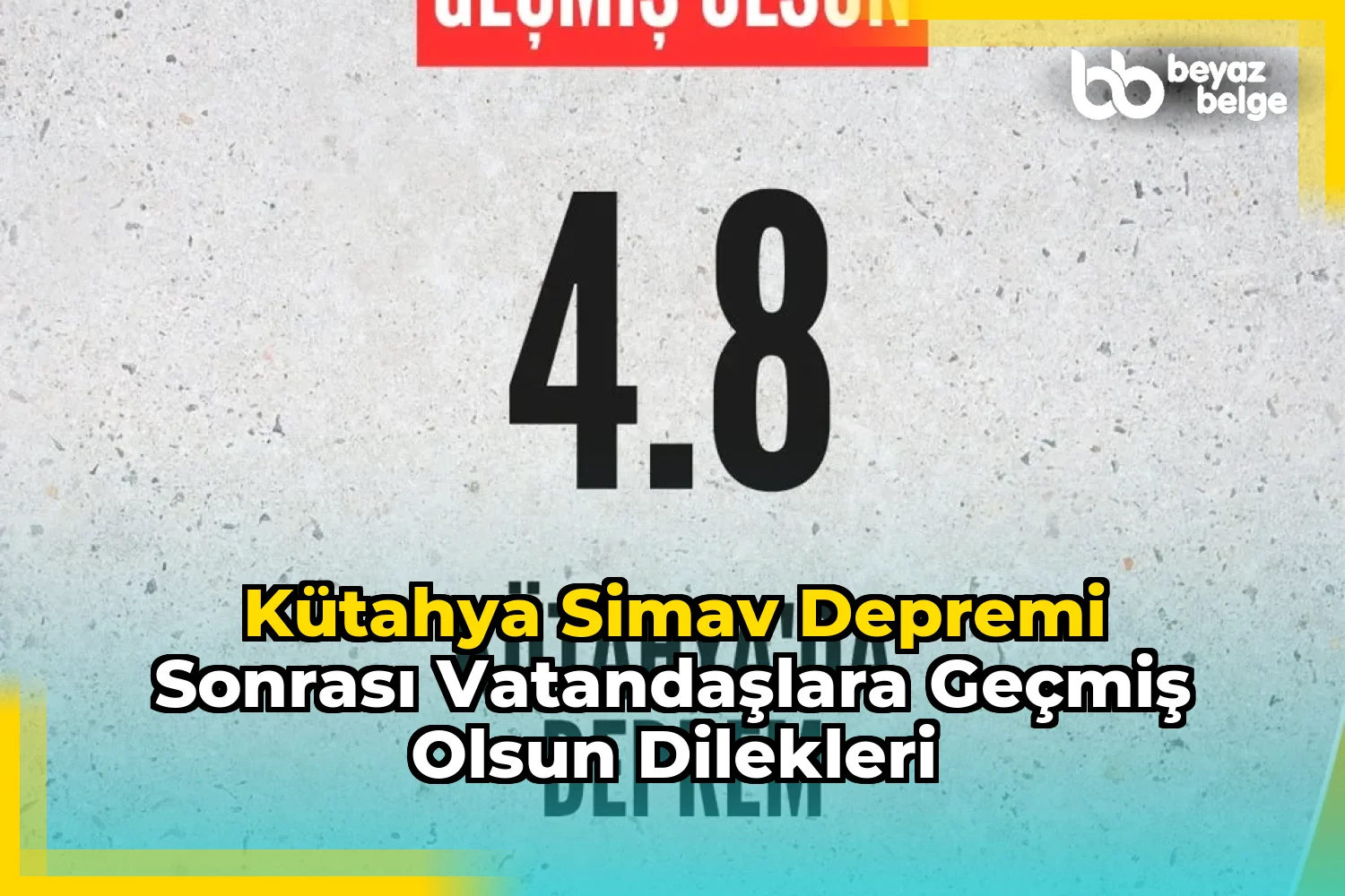 Kütahya Simav Depremi Sonrası Vatandaşlara Geçmiş Olsun Dilekleri