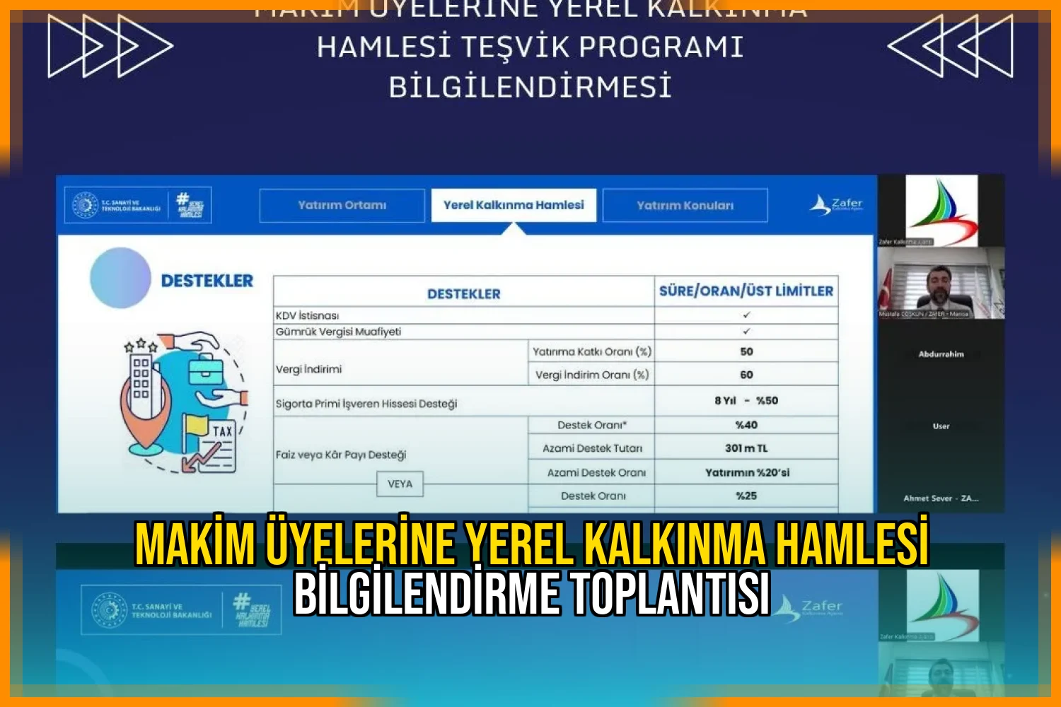 MAKİM Üyelerine Yerel Kalkınma Hamlesi Bilgilendirme Toplantısı