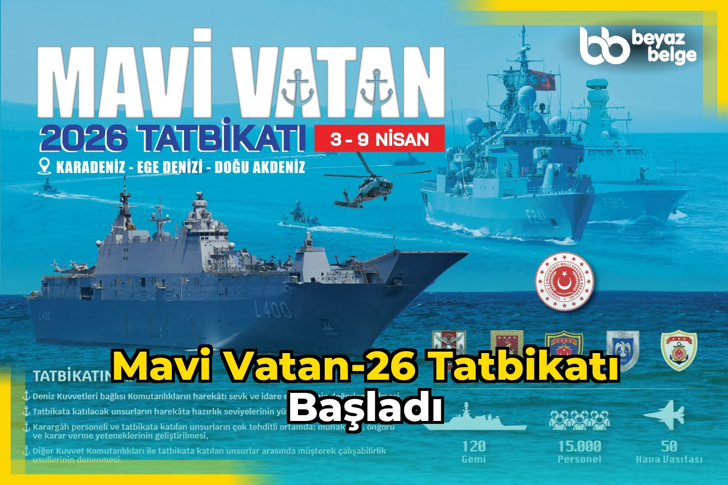 Mavi Vatan-26 Tatbikatı Başladı