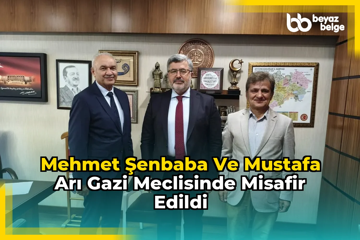 Mehmet Şenbaba ve Mustafa Arı Gazi Meclisinde Misafir Edildi