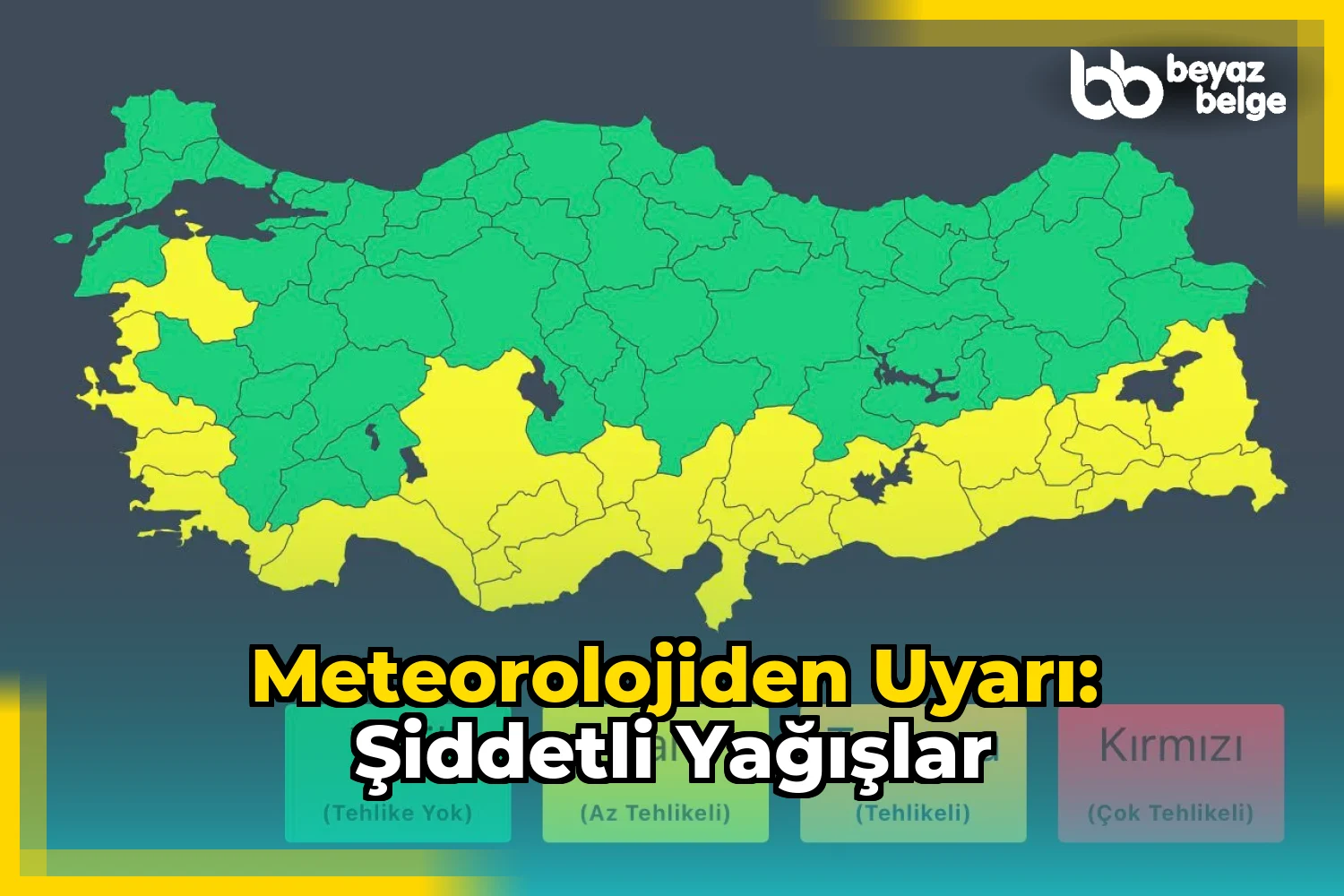 Meteorolojiden Uyarı: Şiddetli Yağışlar