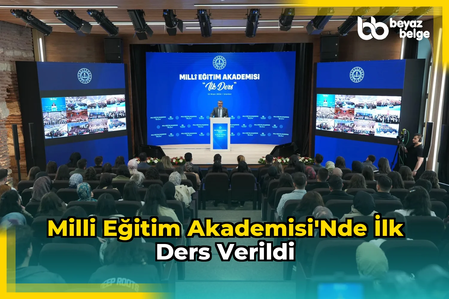 Milli Eğitim Akademisi'nde İlk Ders Verildi