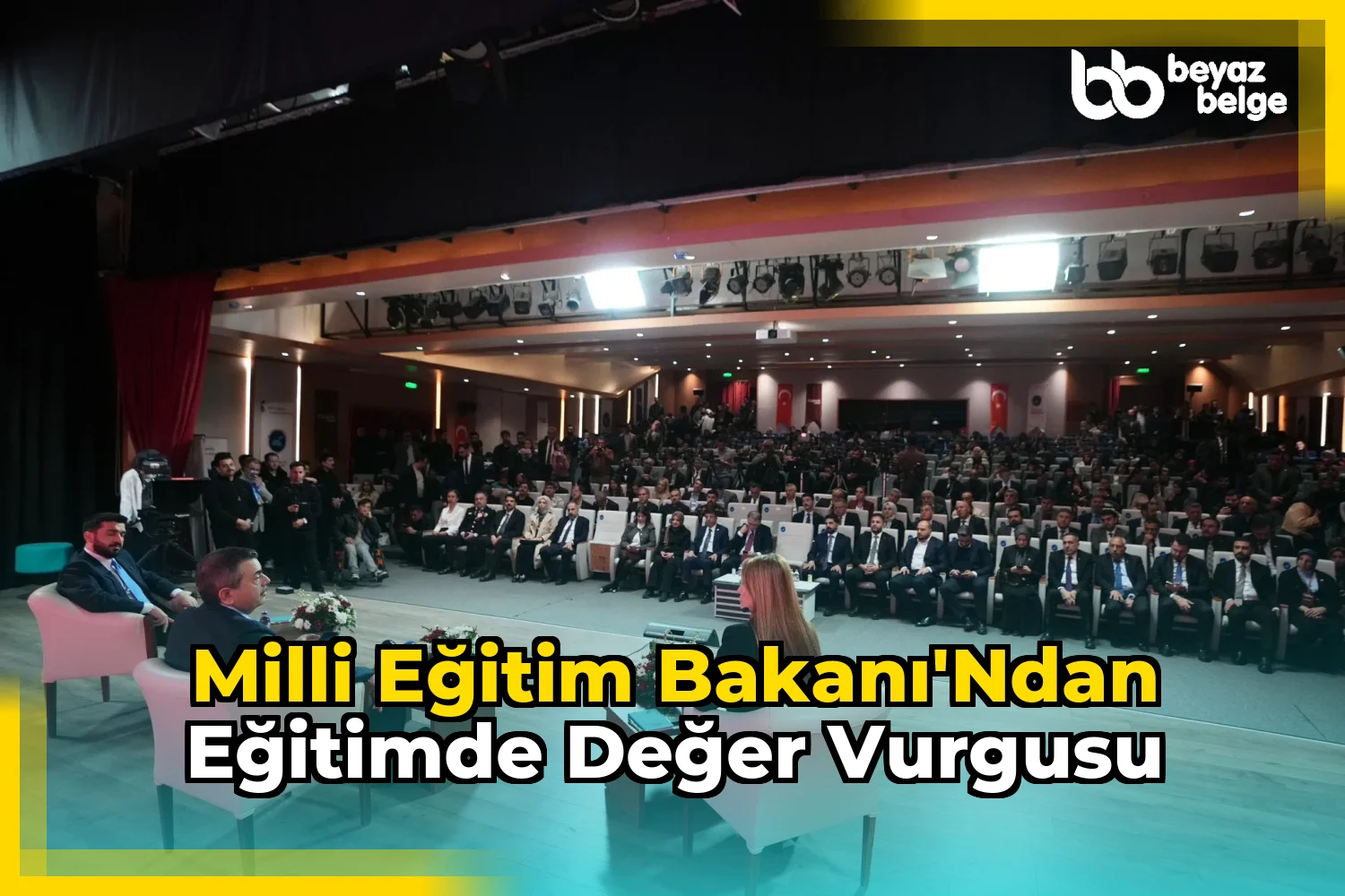 Milli Eğitim Bakanı'ndan eğitimde değer vurgusu