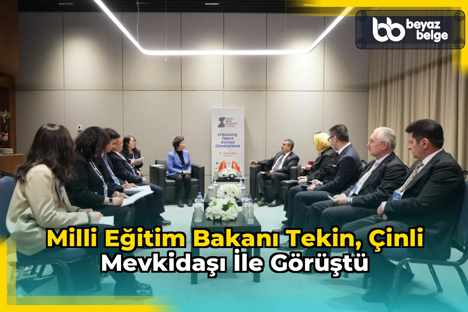 Milli Eğitim Bakanı Tekin, Çinli Mevkidaşı ile Görüştü