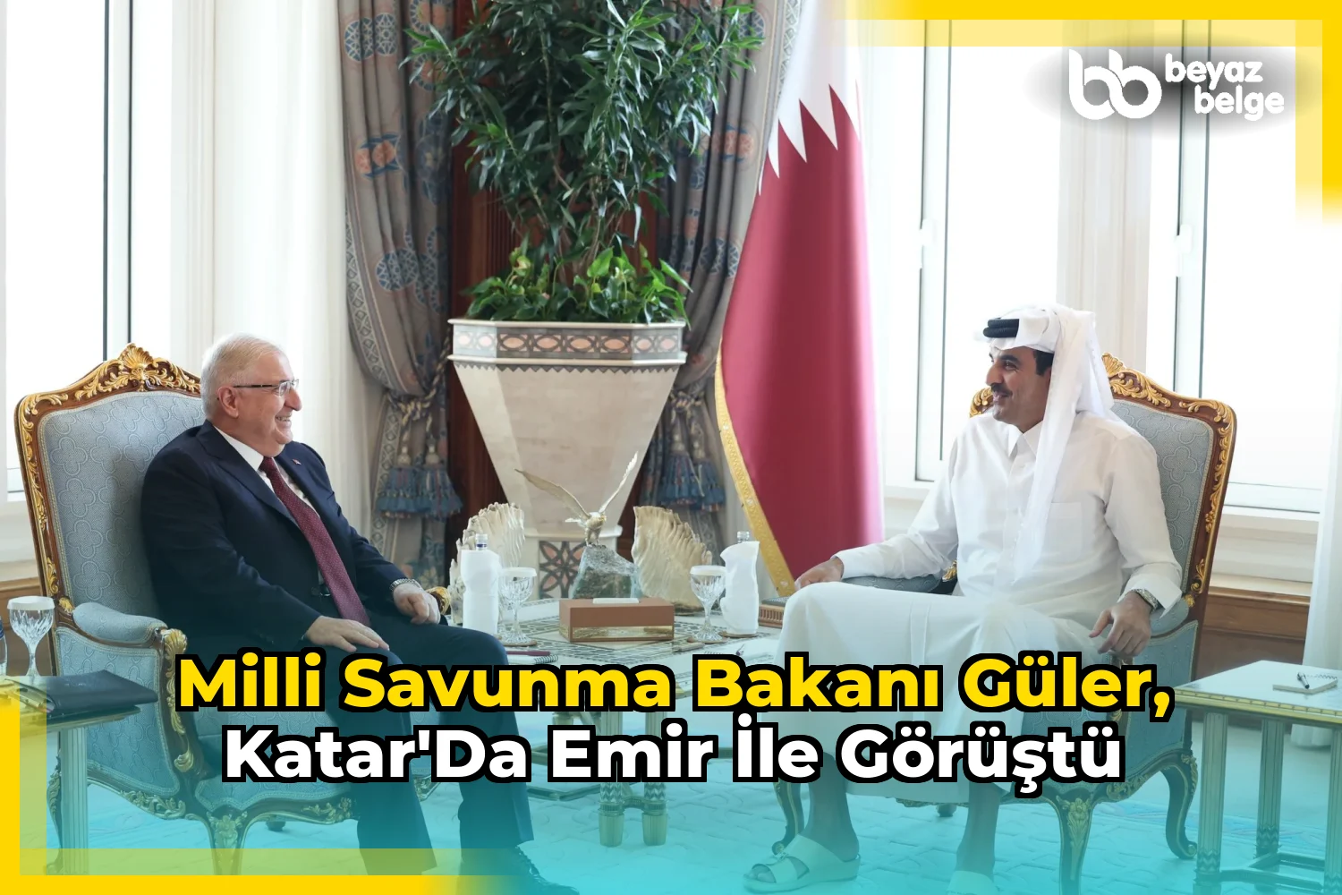 Milli Savunma Bakanı Güler, Katar'da Emir ile görüştü