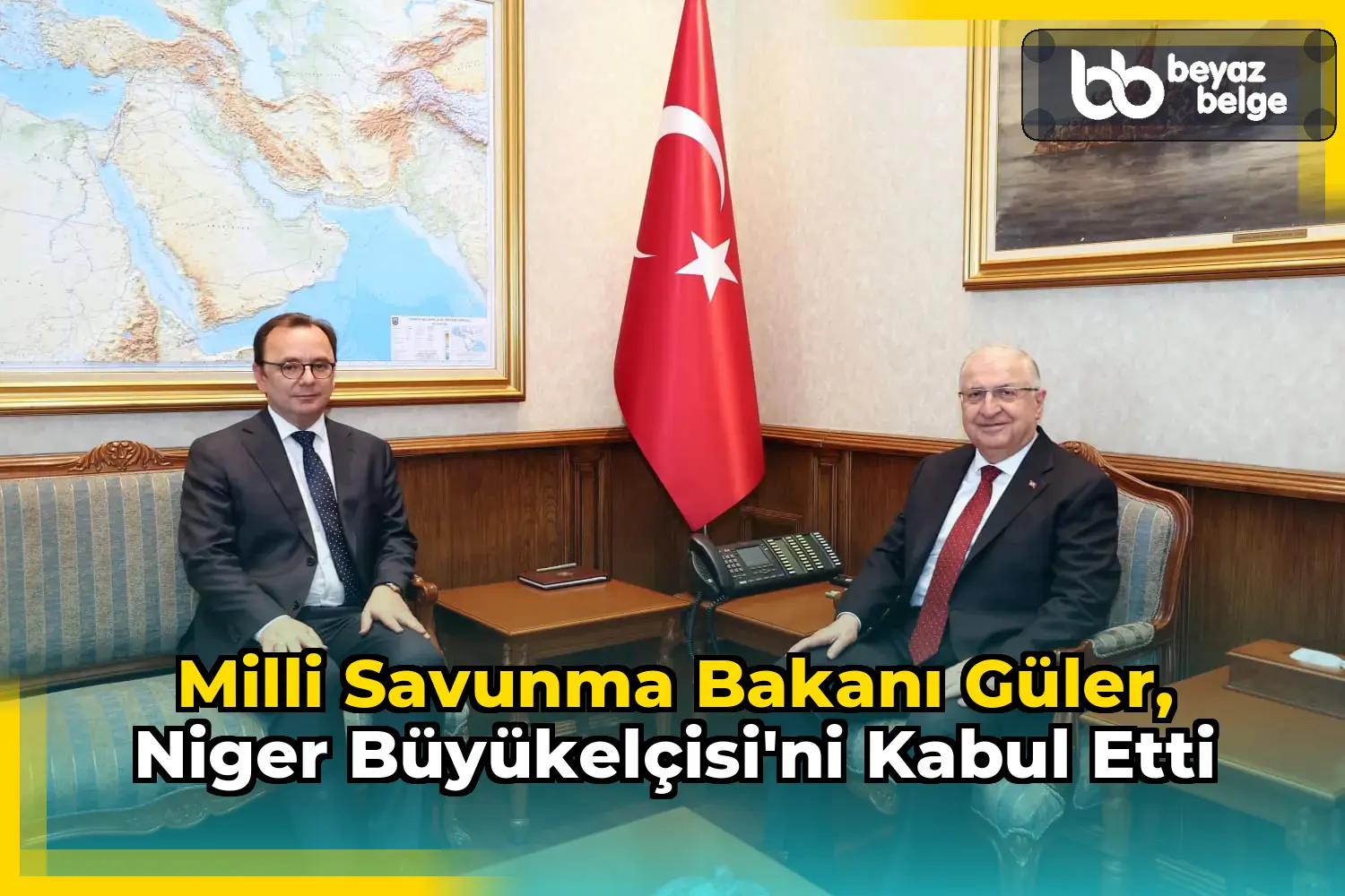 Milli Savunma Bakanı Güler, Niger Büyükelçisi'ni kabul etti