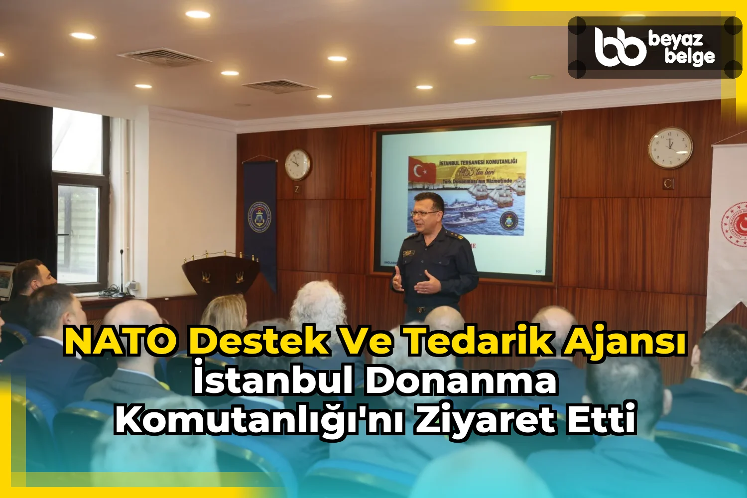 NATO Destek ve Tedarik Ajansı İstanbul Donanma Komutanlığı'nı Ziyaret Etti