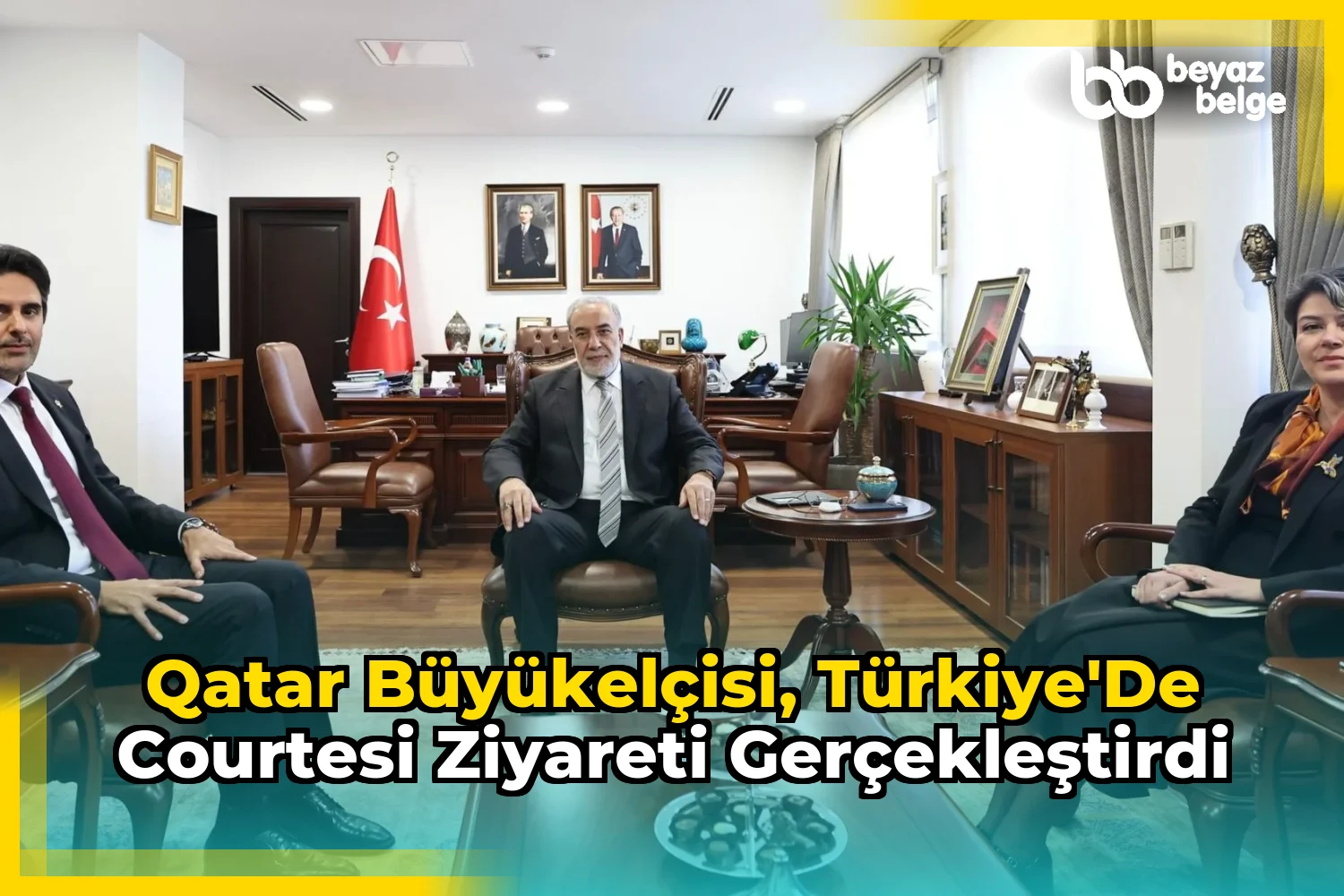 Qatar Büyükelçisi, Türkiye'de Courtesi Ziyareti Gerçekleştirdi