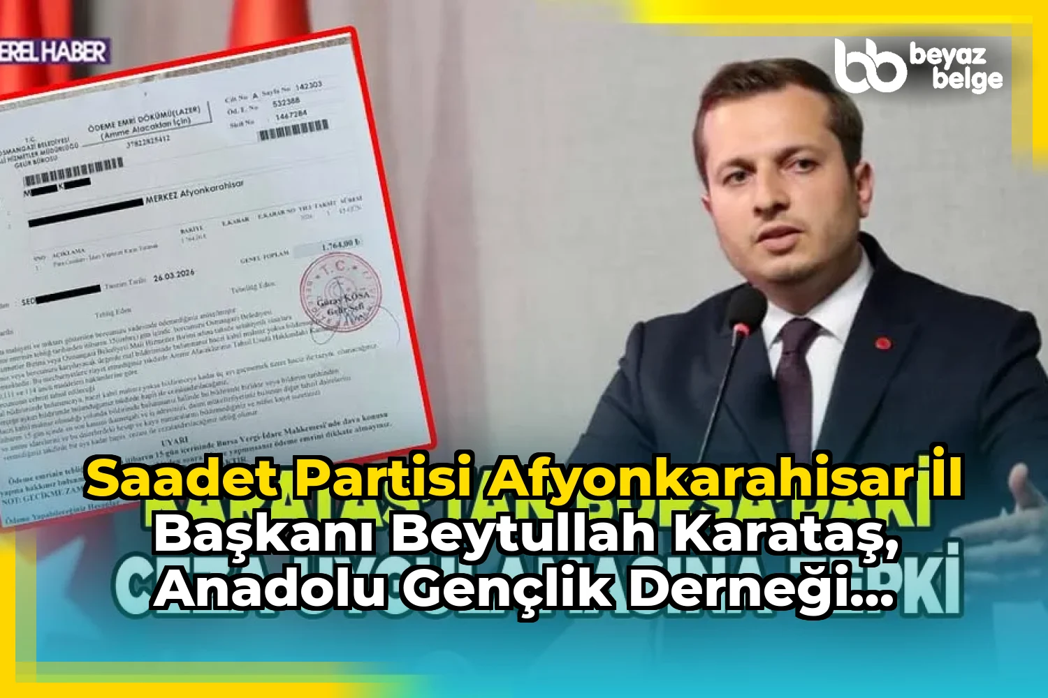 Saadet Partisi Afyonkarahisar İl Başkanı Beytullah Karataş, Anadolu Gençlik Derneği Afyonkarahisar Şubesi Lise...